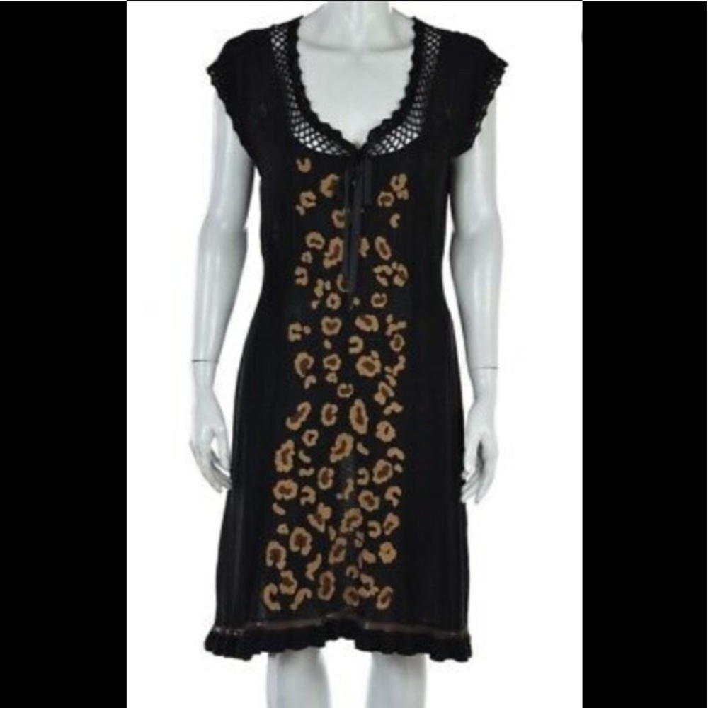 Nanette Lapore Knit Animal Embroidered Dre…